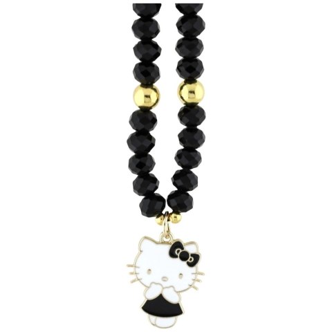 Zawieszka na telefon Hello Kitty Pearls and Beads Kitty Charm - czarna Zawieszka na telefon Hello Kitty Pearls and Beads Kitty Charm - czarna
