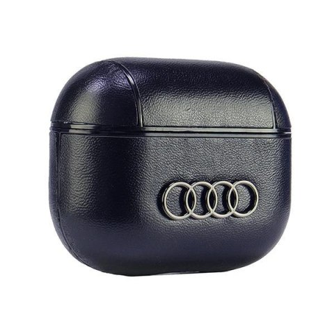 Etui Audi Leather Big Logo na AirPods 3 - czarne Etui Audi Leather Big Logo na AirPods 3 - czarne