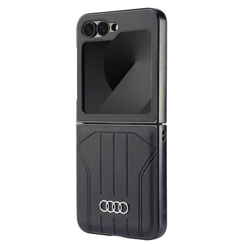 Etui Audi Synthetic Leather MagSafe na Samsung Galaxy Z Flip 6 - czarne Etui Audi Synthetic Leather MagSafe na Samsung Galaxy Z Flip 6 - czarne