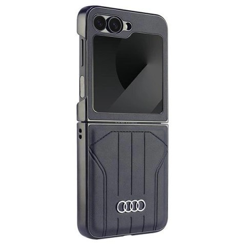 Etui Audi Synthetic Leather MagSafe na Samsung Galaxy Z Flip 6 - czarne Etui Audi Synthetic Leather MagSafe na Samsung Galaxy Z Flip 6 - czarne