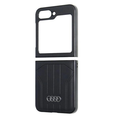 Etui Audi Synthetic Leather MagSafe na Samsung Galaxy Z Flip 6 - czarne Etui Audi Synthetic Leather MagSafe na Samsung Galaxy Z Flip 6 - czarne