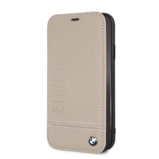 Etui BMW Logo Imprint na iPhone Xr - beżowe
