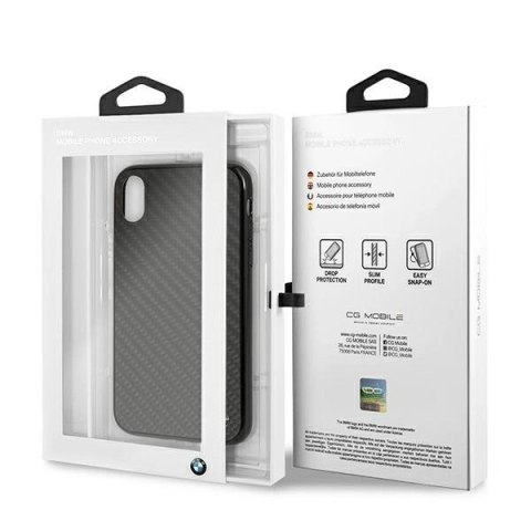 Etui BMW Siganture Carbon na iPhone Xr - czarne Etui BMW Siganture Carbon na iPhone Xr - czarne