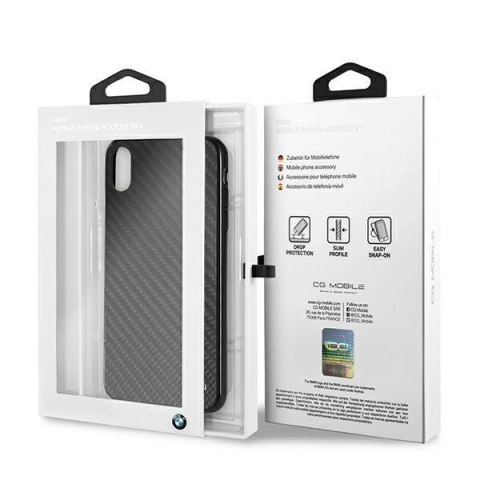 Etui BMW Siganture Carbon na iPhone Xs Max - czarne Etui BMW Siganture Carbon na iPhone Xs Max - czarne