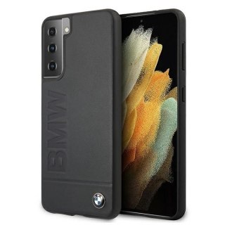 Etui BMW Signature Logo Imprint na Samsung Galaxy S21+ - granatowe