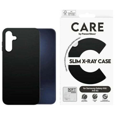 Etui CARE by PanzerGlass Fashion Case na Samsung Galaxy A16 / A16 5G - czarne Etui CARE by PanzerGlass Fashion Case na Samsung Galaxy A16 / A16 5G - czarne