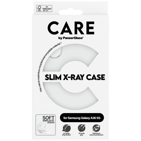 Etui CARE by PanzerGlass Fashion X-Ray na Samsung Galaxy A36 5G - przezroczyste Etui CARE by PanzerGlass Fashion X-Ray na Samsung Galaxy A36 5G - przezroczyste