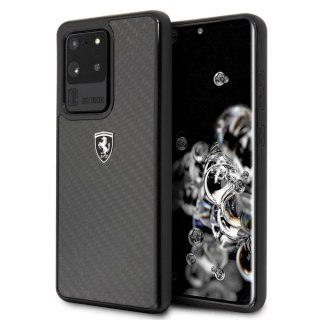 Etui Ferrari Carbon Heritage na Samsung Galaxy S20 Ultra - czarne