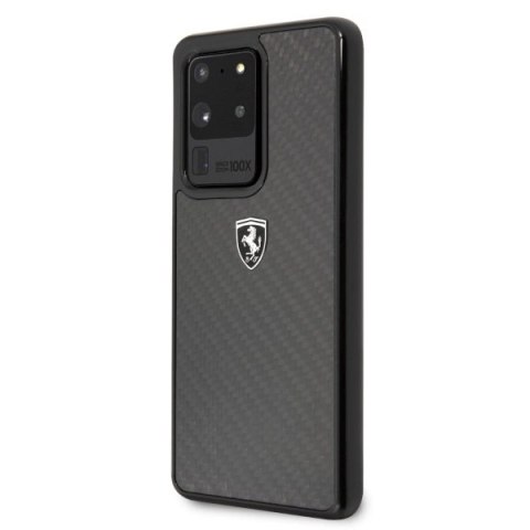 Etui Ferrari Carbon Heritage na Samsung Galaxy S20 Ultra - czarne Etui Ferrari Carbon Heritage na Samsung Galaxy S20 Ultra - czarne