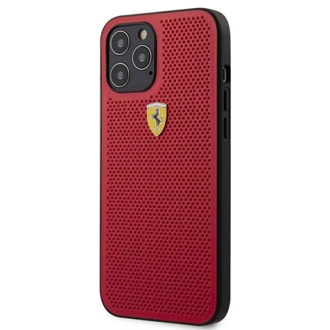 Etui Ferrari On Track Perforated na iPhone 12 Pro Max 6,7" - czerwone Etui Ferrari On Track Perforated na iPhone 12 Pro Max 6,7" - czerwone