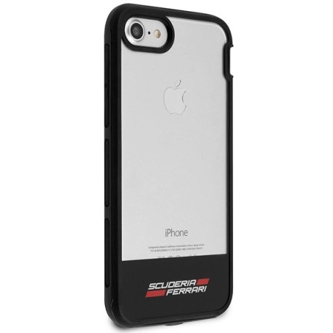 Etui Ferrari Racing Shield na iPhone 7 / 8 / SE 2020 / SE 2022 - półprzezroczyste Etui Ferrari Racing Shield na iPhone 7 / 8 / SE 2020 / SE 2022 - półprzezroczyste