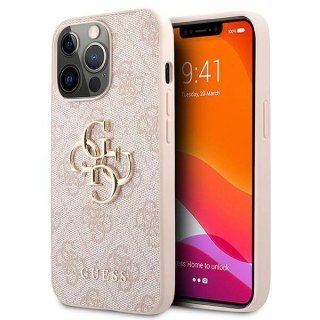 Etui Guess 4G Big Metal Logo na iPhone 13 Pro / 13 6,1" - różowe