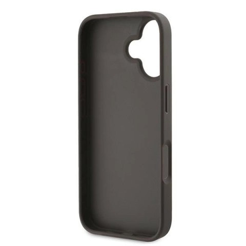 Etui Guess 4G Bottom Stripe na iPhone 16 Plus 6.7" - brązowe Etui Guess 4G Bottom Stripe na iPhone 16 Plus 6.7" - brązowe