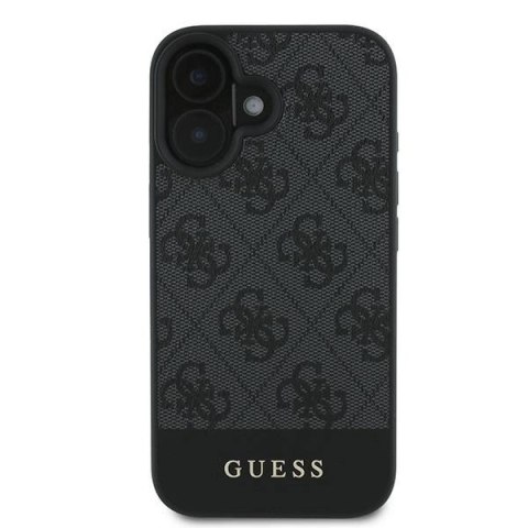 Etui Guess 4G Bottom Stripe na iPhone 16 Plus 6.7" - szare Etui Guess 4G Bottom Stripe na iPhone 16 Plus 6.7" - szare