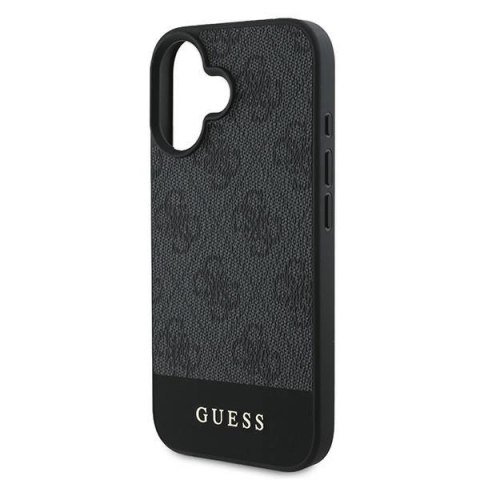 Etui Guess 4G Bottom Stripe na iPhone 16 Plus 6.7" - szare Etui Guess 4G Bottom Stripe na iPhone 16 Plus 6.7" - szare