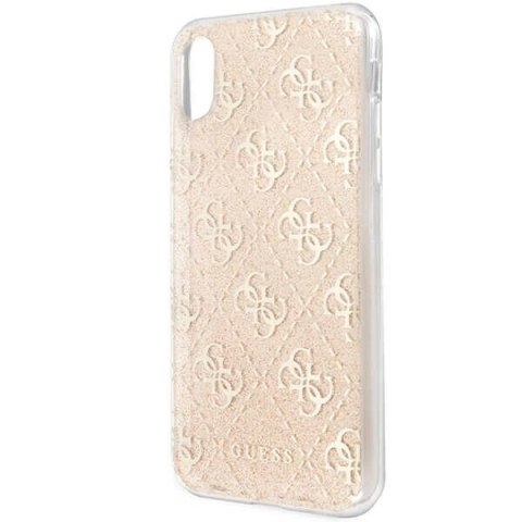 Etui Guess 4G Glitter na iPhone X / Xs - złote Etui Guess 4G Glitter na iPhone X / Xs - złote