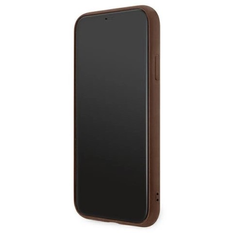 Etui Guess 4G Metal Gold Logo na iPhone 11 / Xr 6,1" - brązowe Etui Guess 4G Metal Gold Logo na iPhone 11 / Xr 6,1" - brązowe