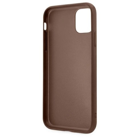 Etui Guess 4G Metal Gold Logo na iPhone 11 / Xr 6,1" - brązowe Etui Guess 4G Metal Gold Logo na iPhone 11 / Xr 6,1" - brązowe