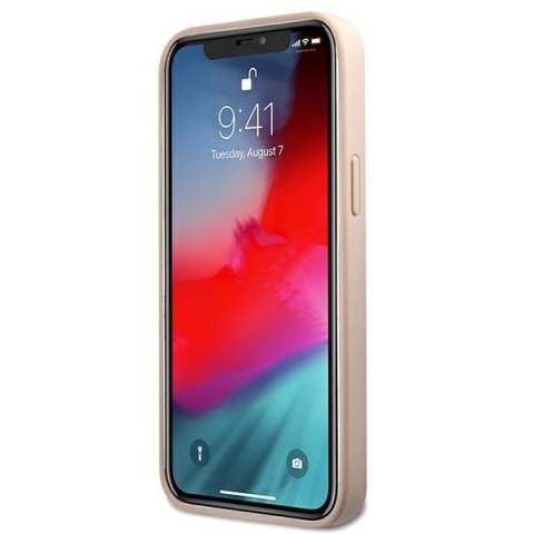 Etui Guess 4G Metal Gold Logo na iPhone 12 / 12 Pro 6,1" - różowe Etui Guess 4G Metal Gold Logo na iPhone 12 / 12 Pro 6,1" - różowe