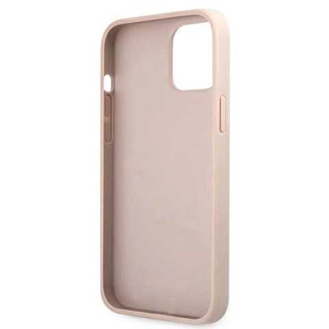 Etui Guess 4G Metal Gold Logo na iPhone 12 / 12 Pro 6,1" - różowe Etui Guess 4G Metal Gold Logo na iPhone 12 / 12 Pro 6,1" - różowe