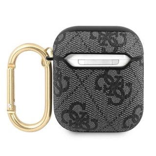 Etui Guess 4G Script Metal Collection na AirPods 1 / 2 - szare