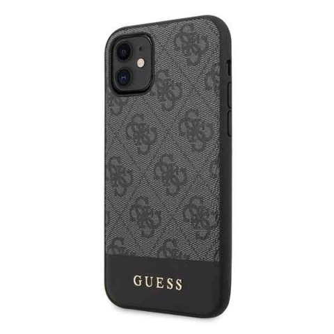 Etui Guess 4G Stripe Collection na iPhone 11 6,1" / Xr - szare