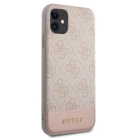 Etui Guess 4G Stripe Collection na iPhone 11 / Xr 6,1" - różowe