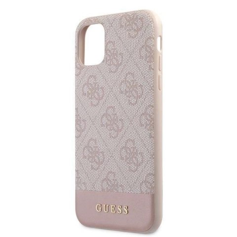 Etui Guess 4G Stripe Collection na iPhone 11 / Xr 6,1" - różowe
