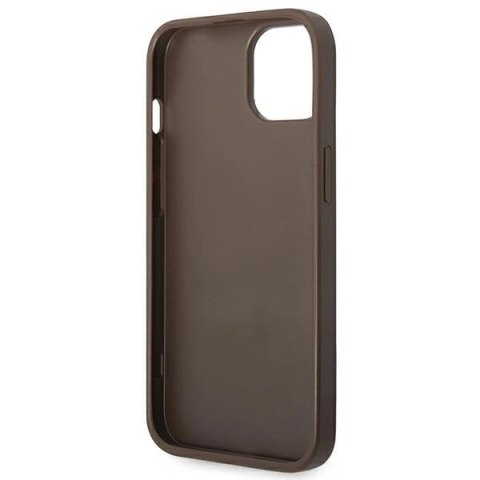 Etui Guess 4G Stripe Collection na iPhone 14 Plus / 15 Plus 6.7" - brązowe