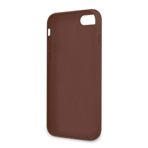 Etui Guess 4G Stripe Collection na iPhone 7 / 8 / SE 2020 / SE 2022 - brązowe