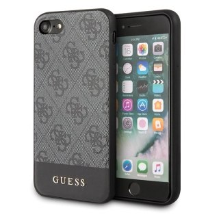 Etui Guess 4G Stripe Collection na iPhone 7 / 8 / SE 2020 / SE 2022 - szare