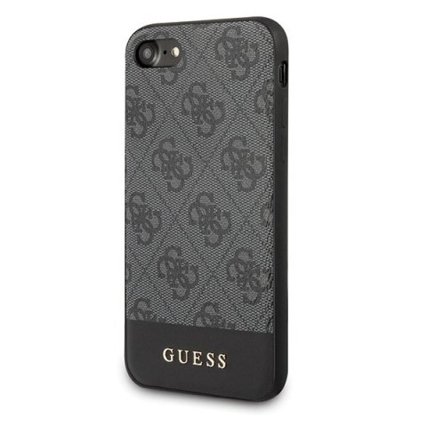 Etui Guess 4G Stripe Collection na iPhone 7 / 8 / SE 2020 / SE 2022 - szare Etui Guess 4G Stripe Collection na iPhone 7 / 8 / SE 2020 / SE 2022 - szare