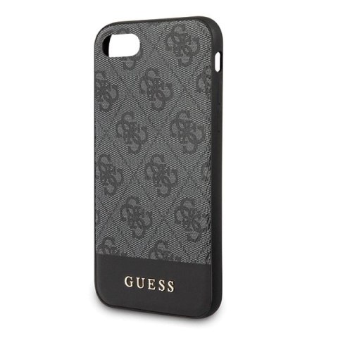 Etui Guess 4G Stripe Collection na iPhone 7 / 8 / SE 2020 / SE 2022 - szare Etui Guess 4G Stripe Collection na iPhone 7 / 8 / SE 2020 / SE 2022 - szare