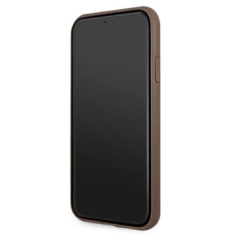 Etui Guess 4G Stripe na iPhone 11 / Xr 6,1" - brązowe Etui Guess 4G Stripe na iPhone 11 / Xr 6,1" - brązowe