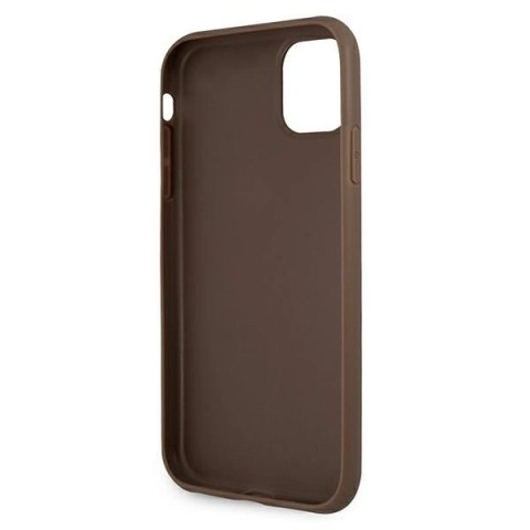 Etui Guess 4G Stripe na iPhone 11 / Xr 6,1" - brązowe Etui Guess 4G Stripe na iPhone 11 / Xr 6,1" - brązowe