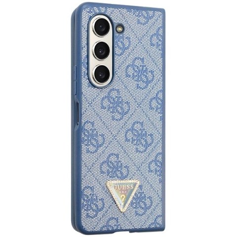 Etui Guess 4G Triangle Strass na Samsung Galaxy Z Fold 5 - niebieskie Etui Guess 4G Triangle Strass na Samsung Galaxy Z Fold 5 - niebieskie