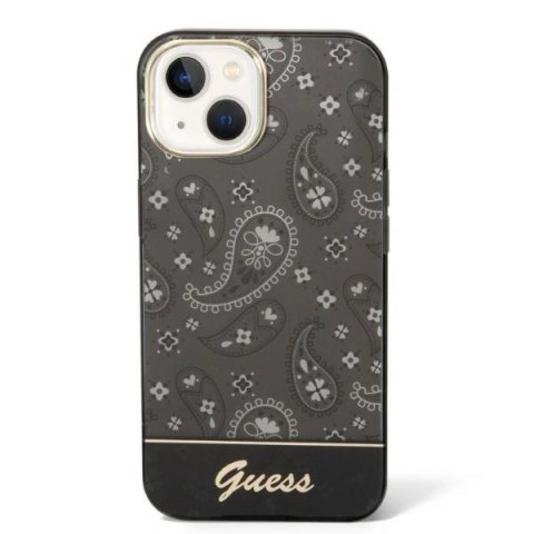 Etui Guess Bandana Paisley na iPhone 14 / 15 / 13 6.1" - czarne Etui Guess Bandana Paisley na iPhone 14 / 15 / 13 6.1" - czarne