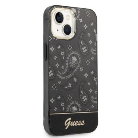 Etui Guess Bandana Paisley na iPhone 14 / 15 / 13 6.1" - czarne Etui Guess Bandana Paisley na iPhone 14 / 15 / 13 6.1" - czarne