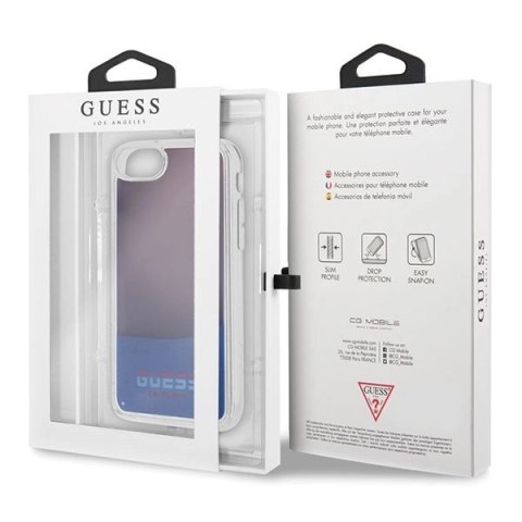 Etui Guess California Glow in the dark na iPhone 7 / 8 / SE 2020 - czerwone Etui Guess California Glow in the dark na iPhone 7 / 8 / SE 2020 - czerwone