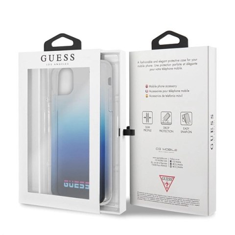 Etui Guess California na iPhone 11 Pro - niebieskie Etui Guess California na iPhone 11 Pro - niebieskie