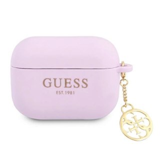 Etui Guess Charm 4G Collection na AirPods Pro - fioletowe