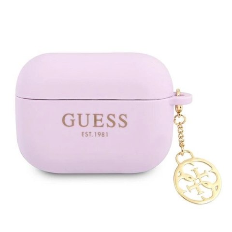 Etui Guess Charm 4G Collection na AirPods Pro - fioletowe Etui Guess Charm 4G Collection na AirPods Pro - fioletowe