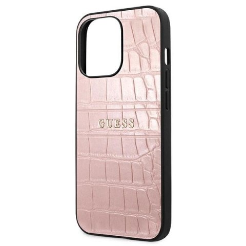 Etui Guess Croco Strap Collection na iPhone 13 Pro / 13 6,1" - różowe Etui Guess Croco Strap Collection na iPhone 13 Pro / 13 6,1" - różowe