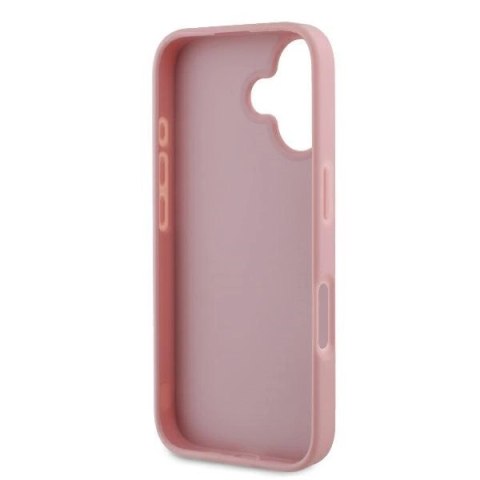 Etui Guess Fixed Glitter Big 4G na iPhone 16 Plus 6.7" - różowe Etui Guess Fixed Glitter Big 4G na iPhone 16 Plus 6.7" - różowe