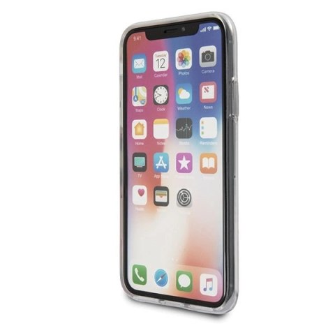 Etui Guess Flower Desire Red Rose na iPhone X - przezroczyste Etui Guess Flower Desire Red Rose na iPhone X - przezroczyste