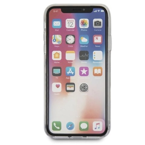 Etui Guess Flower Desire Red Rose na iPhone X - przezroczyste Etui Guess Flower Desire Red Rose na iPhone X - przezroczyste