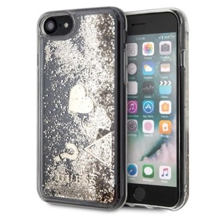 Etui Guess Glitter Hearts na iPhone 7 / 8 / SE 2020 / SE 2022 - złote