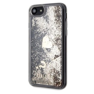 Etui Guess Glitter Hearts na iPhone 7 / 8 / SE 2020 / SE 2022 - złote