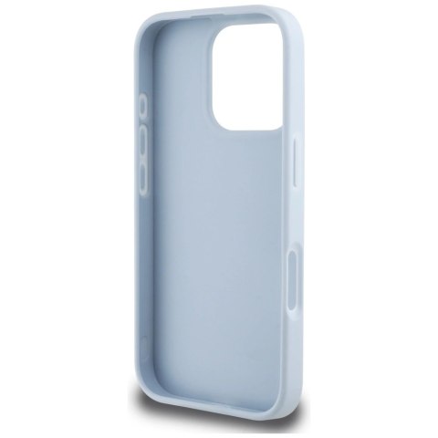 Etui Guess Grained Big 4G Logo Small Classic Logo na iPhone 16 Pro - niebieskie Etui Guess Grained Big 4G Logo Small Classic Logo na iPhone 16 Pro - niebieskie