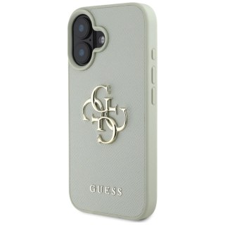 Etui Guess Grained Big 4G Logo Small Classic Logo na iPhone 16 - zielone